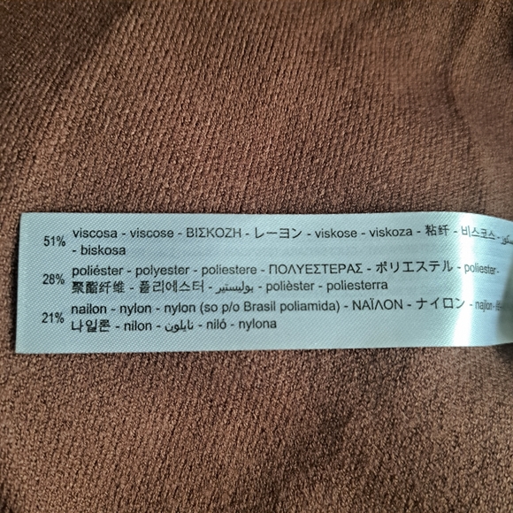 Zara Brown Knit dress with adjustable belt - Picture 6 of 6